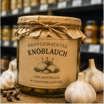 AlpenGenuss Knoblauch in SonnenblumenГ¶l